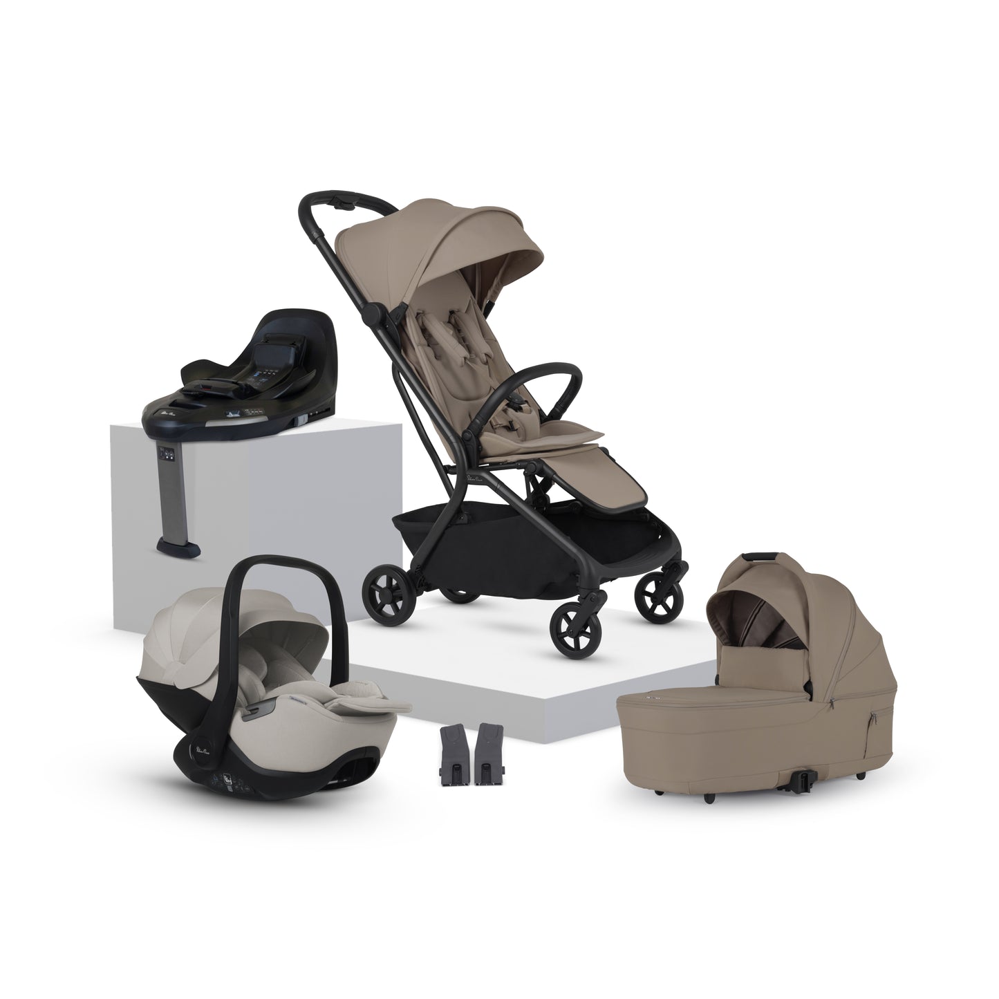 Nia Champagne Compact Travel System Natural Taupe (8 Piece)