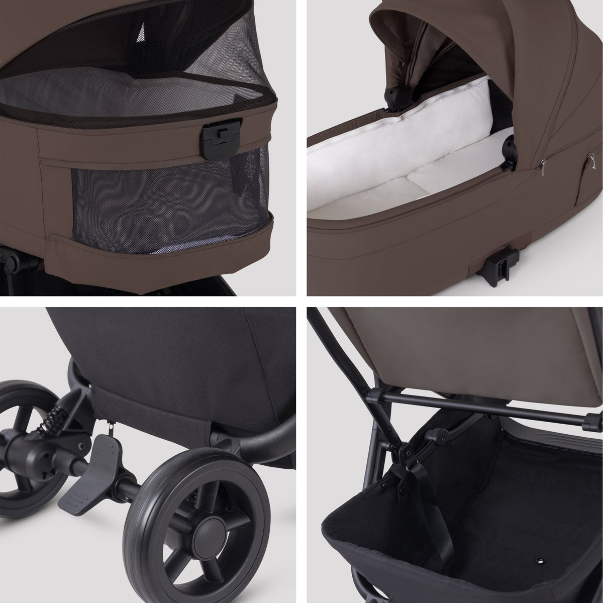 Nia Chocolate Compact Travel System Timeless Cocoa (8 Piece)