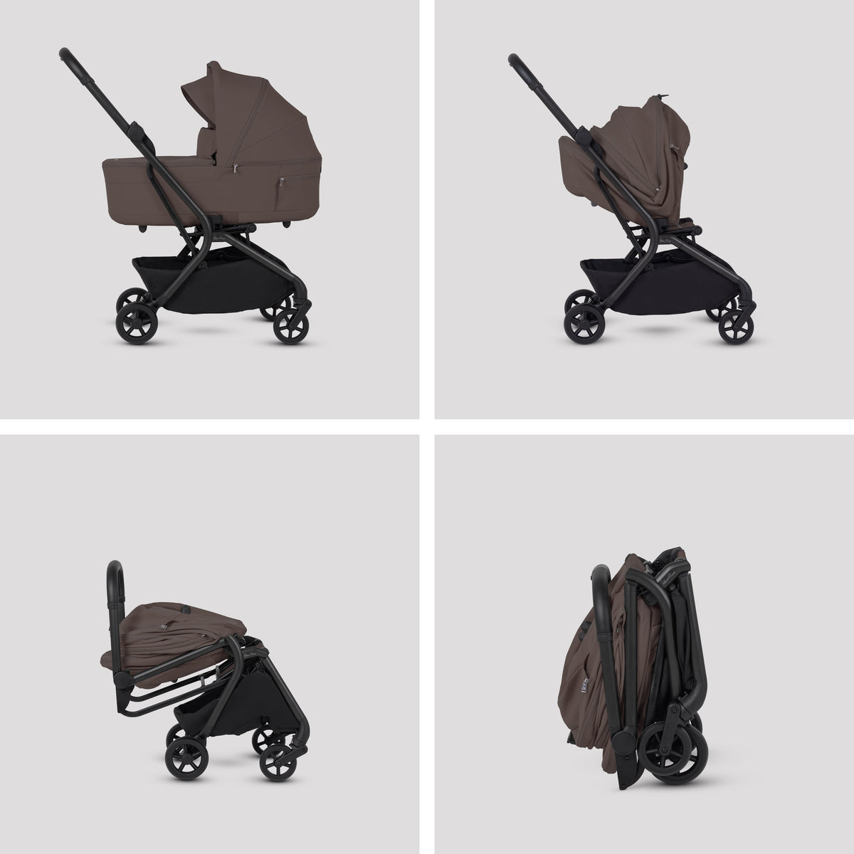 Nia Chocolate Compact Travel System with Accessory Pack Timeless Cocoa (12 Piece)