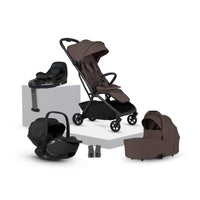 Nia Chocolate Compact Travel System Iconic Black (8 Piece)