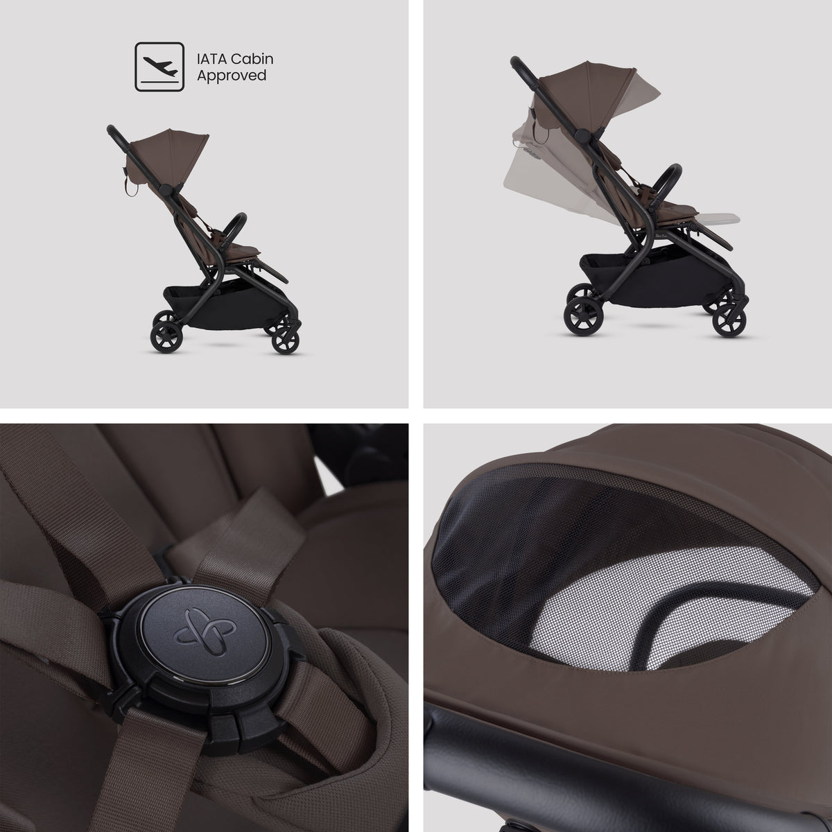 Nia Chocolate Compact Travel System Timeless Cocoa (8 Piece)