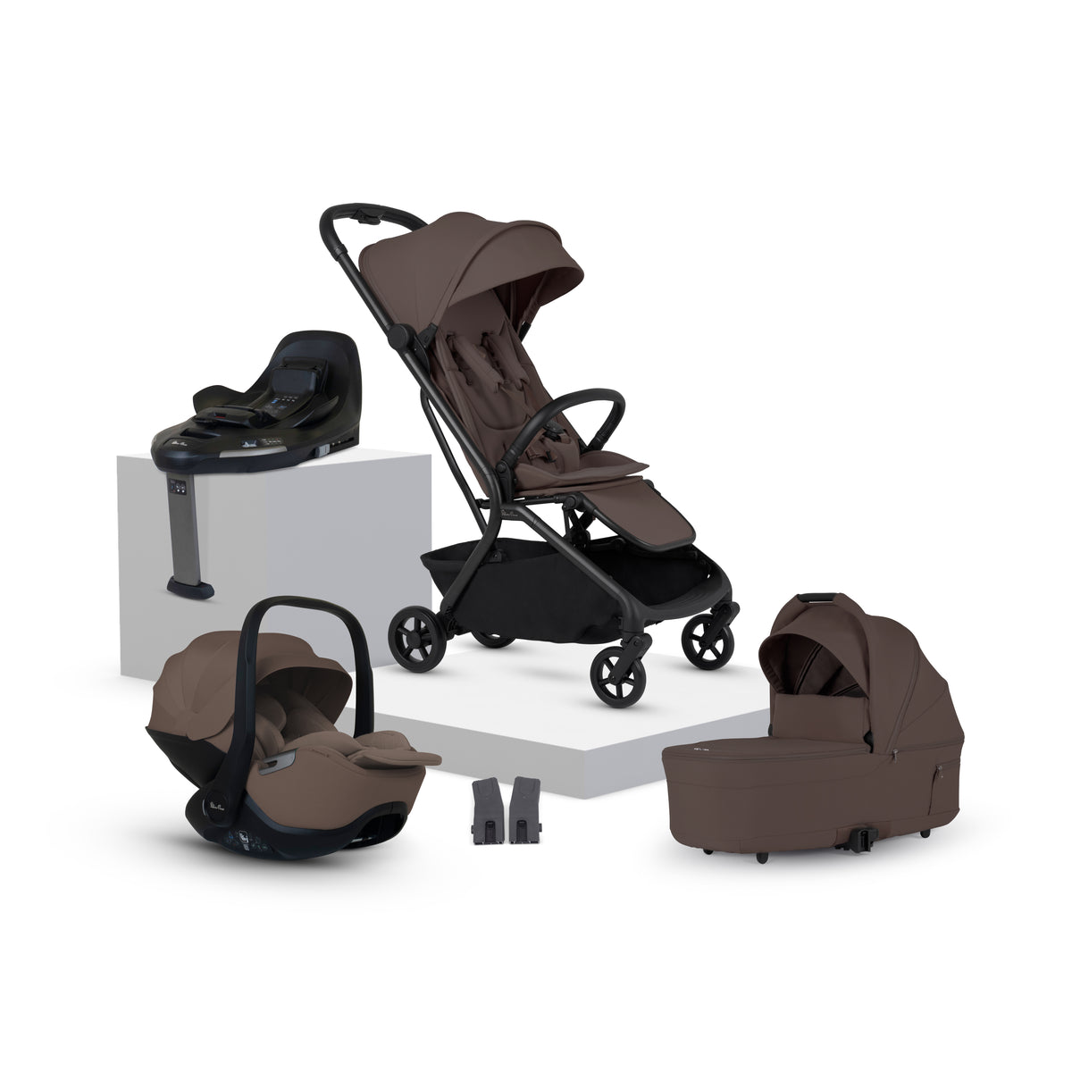 Nia Chocolate Compact Travel System Timeless Cocoa (8 Piece)