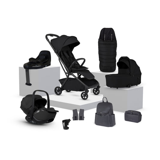 Nia Onyx Compact Travel System with Accessory Pack (12 Piece)