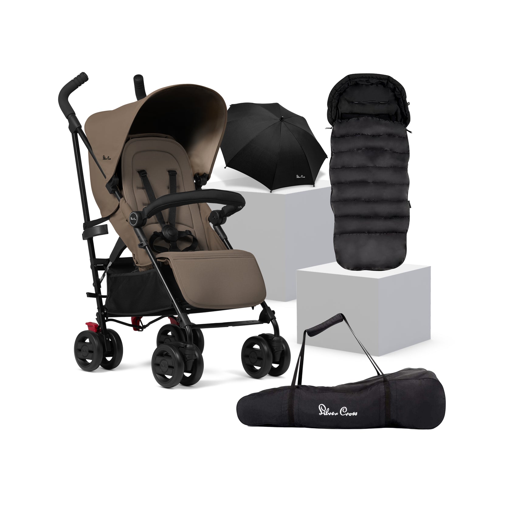 Pop Cobble Stroller Accessory Bundle Silver Cross UK