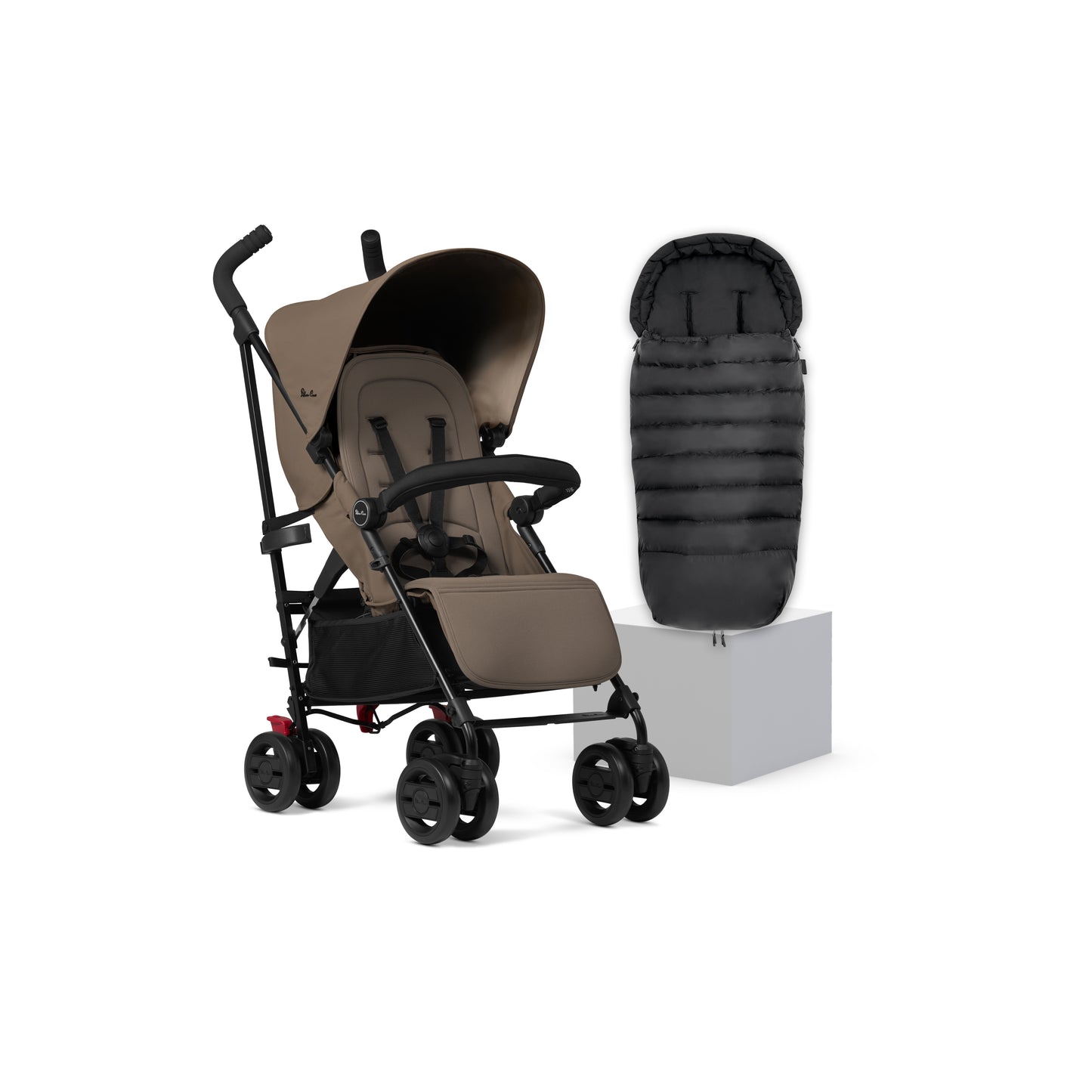 Pop 2 Cobble Stroller & Footmuff Bundle (4 piece)