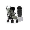 Pop 2 Sage Stroller & Footmuff Bundle (4 piece)