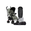 Pop 2 Sage Stroller & Footmuff Bundle (4 piece)