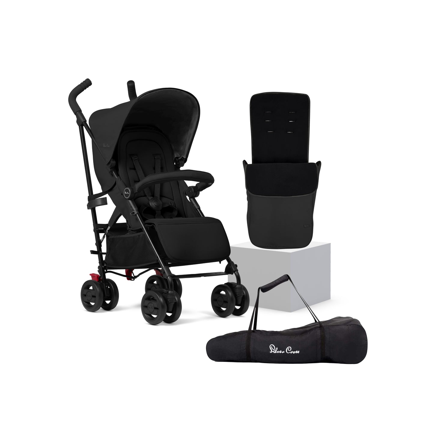 Pop 2 Space Stroller & Footmuff Bundle (4 piece)