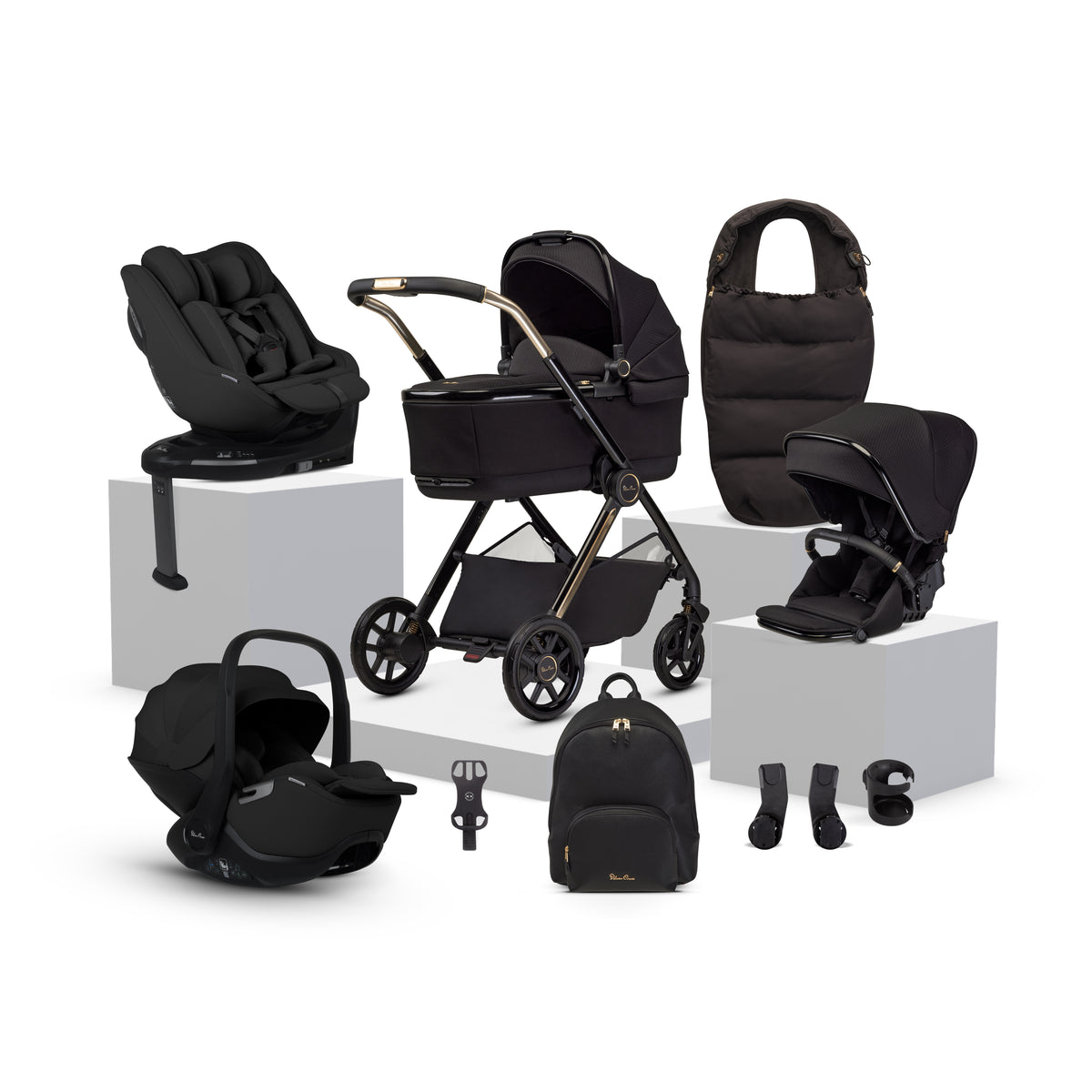 Reef 2 Espresso 360 Family Bundle Iconic Black | Silver Cross UK