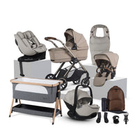 Reef 2 SPECIAL EDITION Frappe Travel System Ultimate 360 Natural Taupe Family Car Seat Bundle (13 piece)