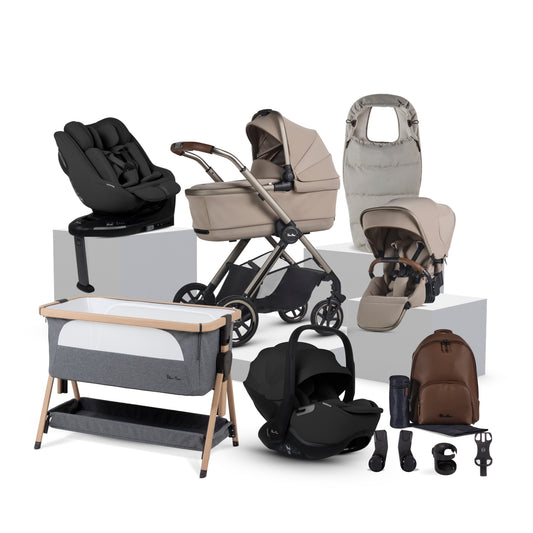 Reef 2 SPECIAL EDITION Frappe Travel System Ultimate 360 Iconic Black Family Car Seat Bundle (13 piece)