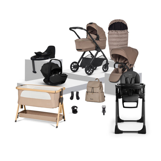 Reef 2 Mocha Travel System Ultimate Baby Bundle (14 piece)