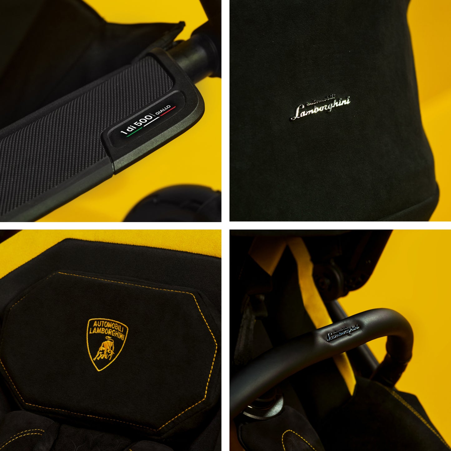 Silver Cross x Automobili Lamborghini Reef AL Giallo Travel System Accessory Bundle