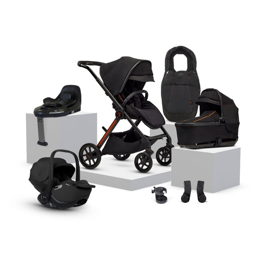 Silver Cross x Automobili Lamborghini Reef AL Arancio Travel System Ultimate 360 Infant Carrier Bundle (11 piece)
