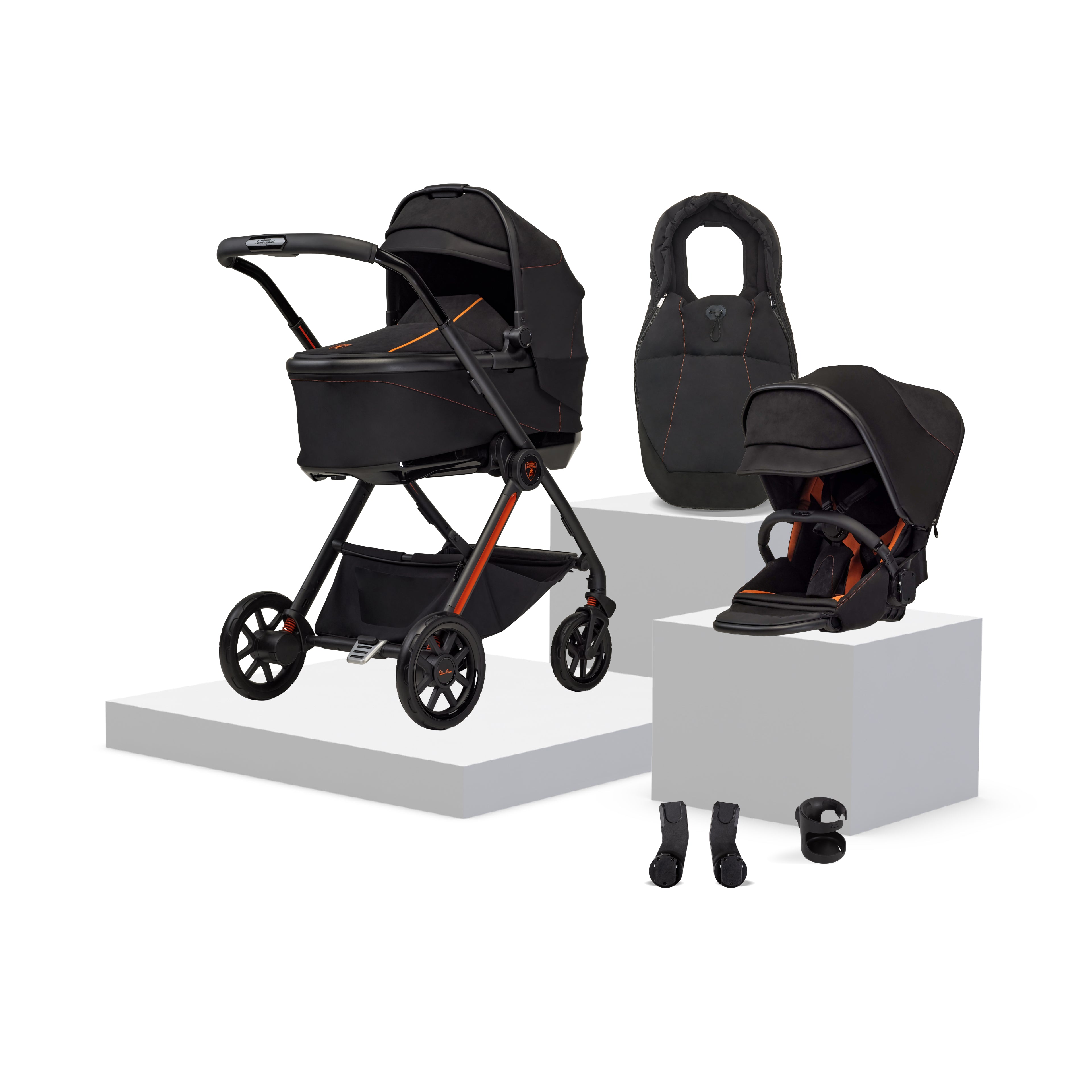 lambo baby stroller Reef AL Arancio Travel System Accessory Bundle