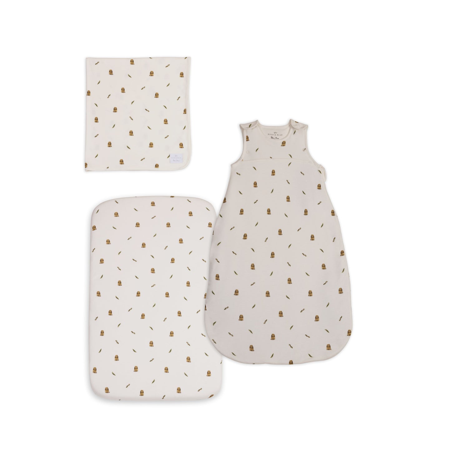 Rosa & Blue for Silver Cross New Arrival Crib Bedding Set - Bunny Print