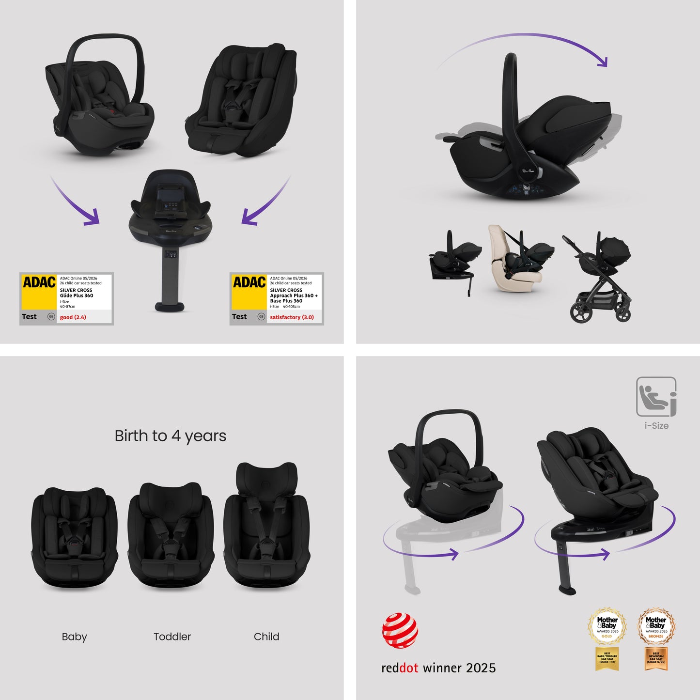 Tide Sage Travel System Ultimate 360 Family Car Seat Bundle (12 piece)