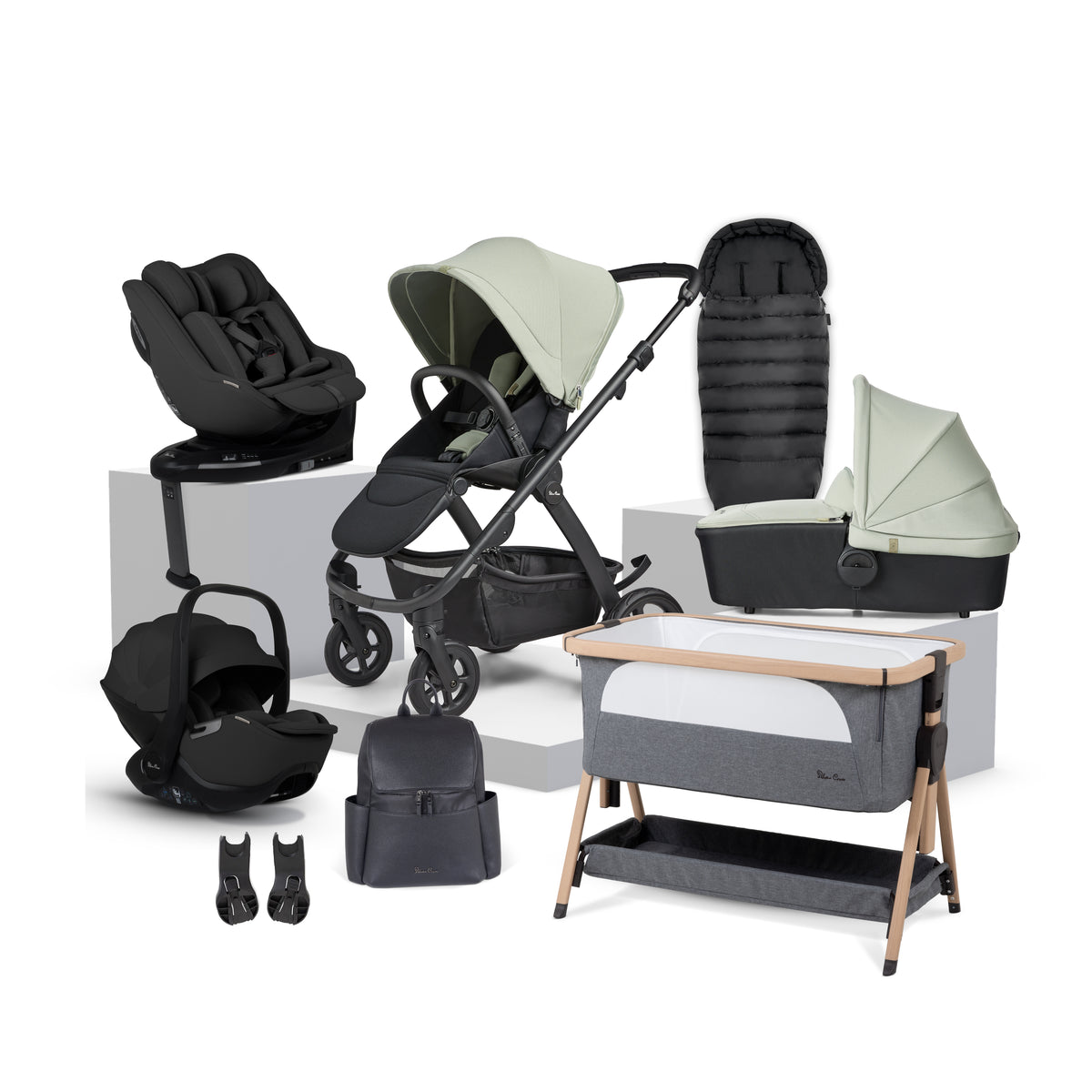Tide Sage Travel System Ultimate 360 Family Car Seat Bundle (10 piece)
