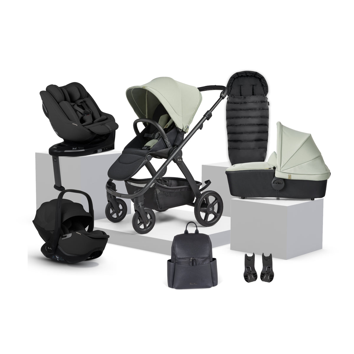 Tide Sage Travel System Ultimate 360 Family Car Seat Bundle (10 piece)