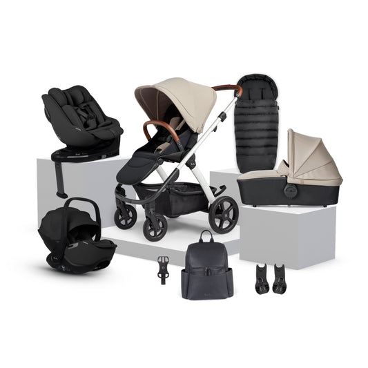 Tide Stone Travel System Ultimate 360 Family Car Seat Bundle (12 piece)