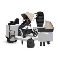 Tide Stone Travel System Ultimate 360 Natural Taupe Infant Carrier Bundle (11 piece)