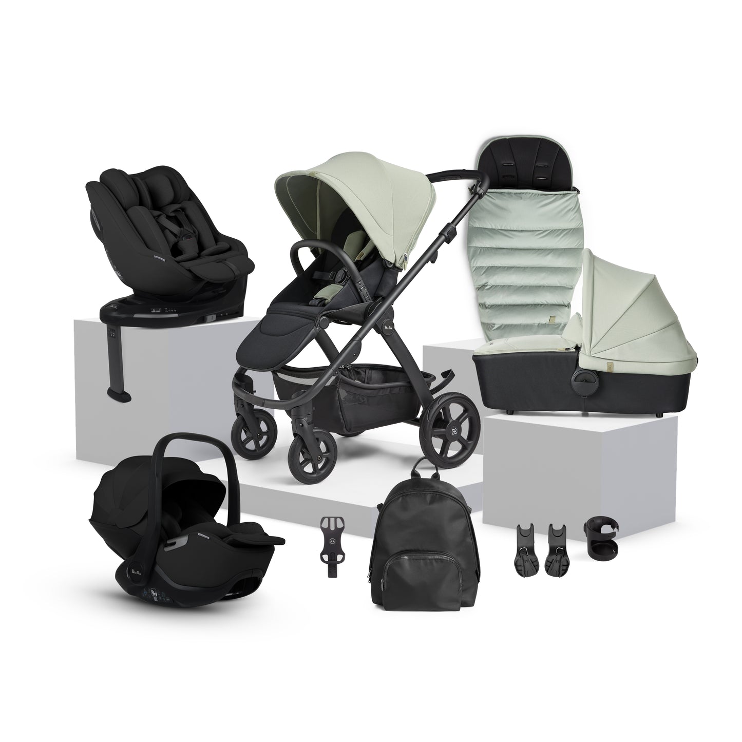 Tide Sage Travel System Ultimate 360 Family Car Seat Bundle (13 piece)