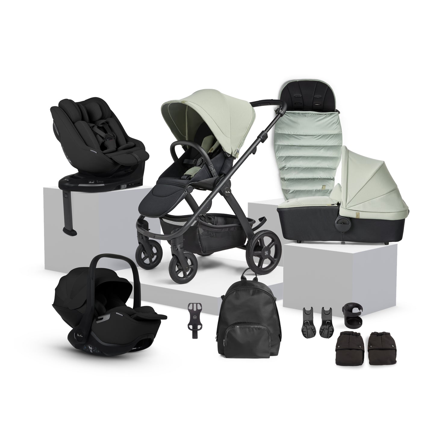 Tide Sage Travel System Ultimate 360 Family Car Seat Bundle (12 piece)