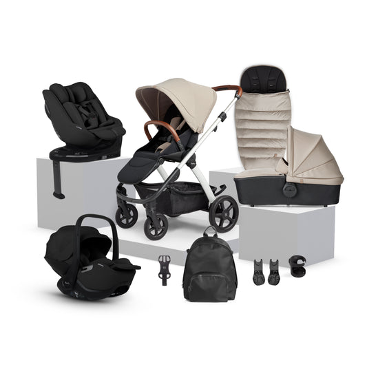 Tide Stone Travel System Ultimate 360 Family Car Seat Bundle (13 piece)