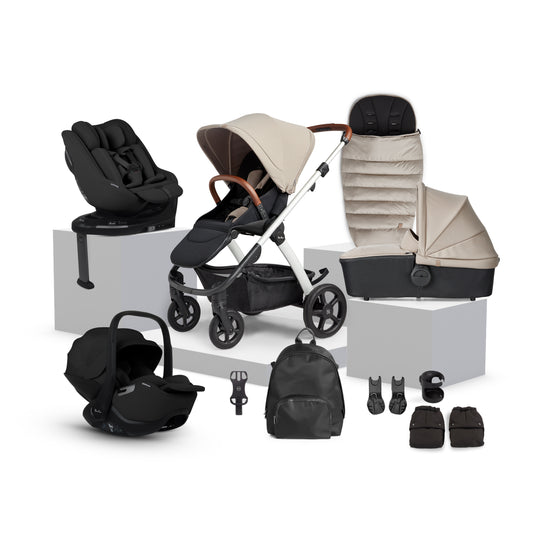 Tide Stone Travel System Ultimate 360 Family Car Seat Bundle (12 piece)