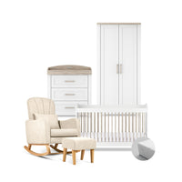 Valencia 4 Piece Nursery Room Set With Mattress