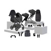 Wave 3 Onyx Single to Double Travel System Growing Family Bundle (17 Piece)