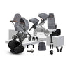 Wave 3 Lunar Single to Double Travel System Growing Family Bundle with Glide Plus 360 (19 Piece)