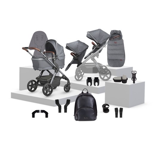 Wave 3 Lunar Single to Double Travel System Growing Family Bundle (17 piece)