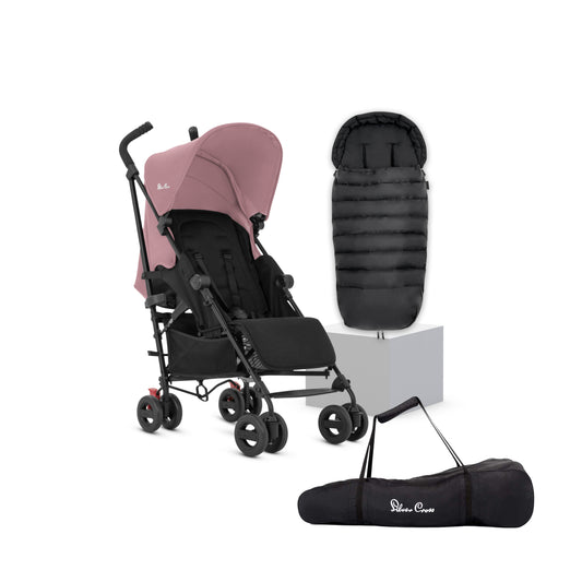 Zest Pink Stroller & Stroller Bag Bundle (3 piece)